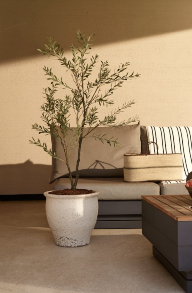 NU PUUR & GROEN Kunstig plante for utendørs bruk - Oliventre 140 cm - UV-bestandig