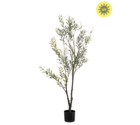 NU PUUR & GROEN Künstliche Pflanze für den Außenbereich – Olivenbaum 140 cm – UV-beständig