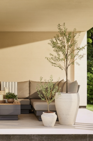 NU PUUR & GROEN Künstliche Pflanze für den Außenbereich – Olivenbaum 175 cm – UV-beständig