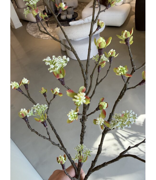 NU PUUR & GROEN Esdoorn Tak Creme | 110 cm
