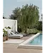 Blomus STAY Outdoor Bed | Lily White/Black