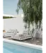 Blomus STAY Outdoor-Bett | Lilienweiß/Elefantenfell