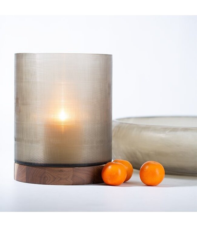 Guaxs Lanterne Aran L | Røkgrå/Valnøtt