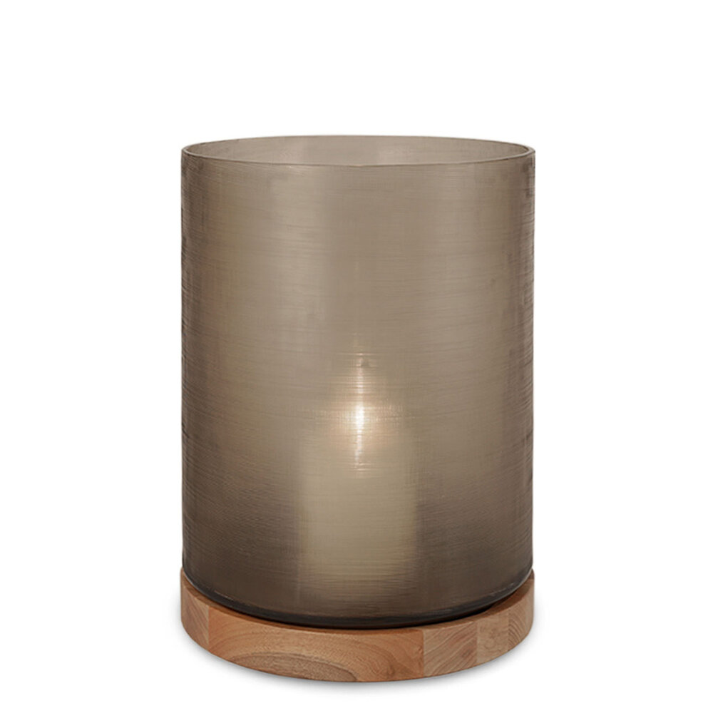 Guaxs Aran XL Lantern | Smokegrey/Walnut