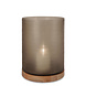 Guaxs Aran XL Lantern | Smokegrey/Walnut