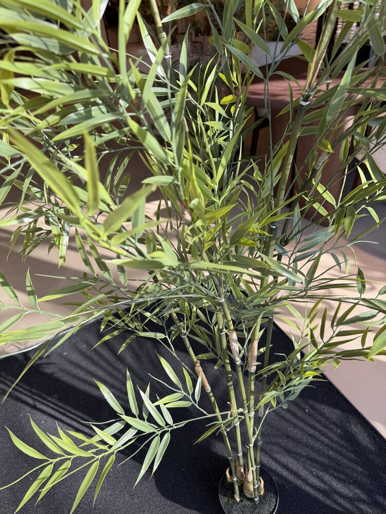 NU PUUR & GROEN Planta artificial de exterior - Bambú 175 cm - Resistente a los rayos UV