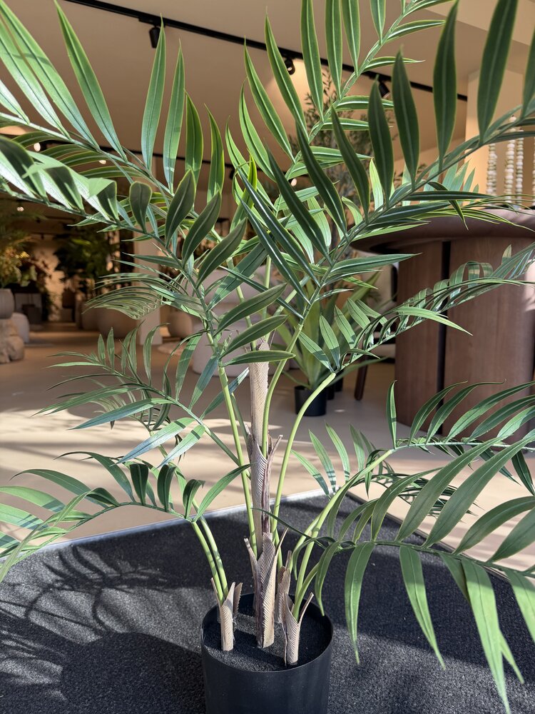 NU PUUR & GROEN Kunstplant voor buiten - Palm Chameadorea 90 cm - UV-bestendig
