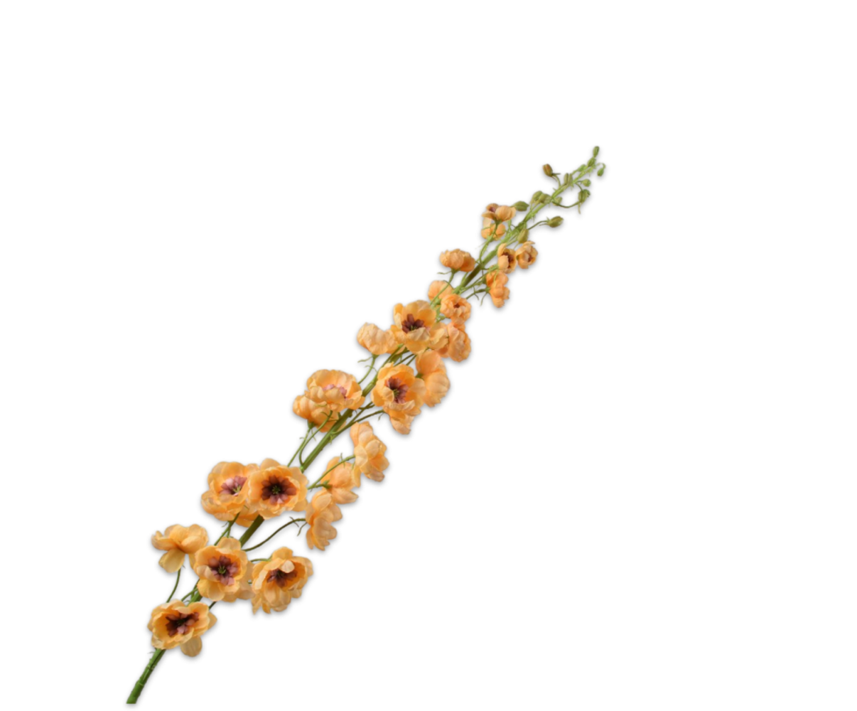 SILK-KA Delphinium Acero Naranja | 127 cm