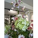 SILK-KA Artificial flower bouquet - fresh green / soft pink