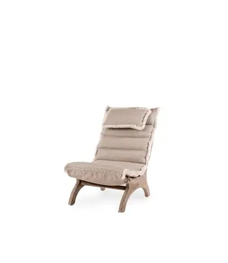 GOMMAIRE Outdoor Meubels | Organic Living Lenestol Sachin | Teak Naturgrå