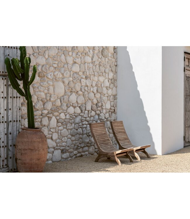 GOMMAIRE Outdoor Meubels | Organic Living Sillón Sachin | Teca gris natural
