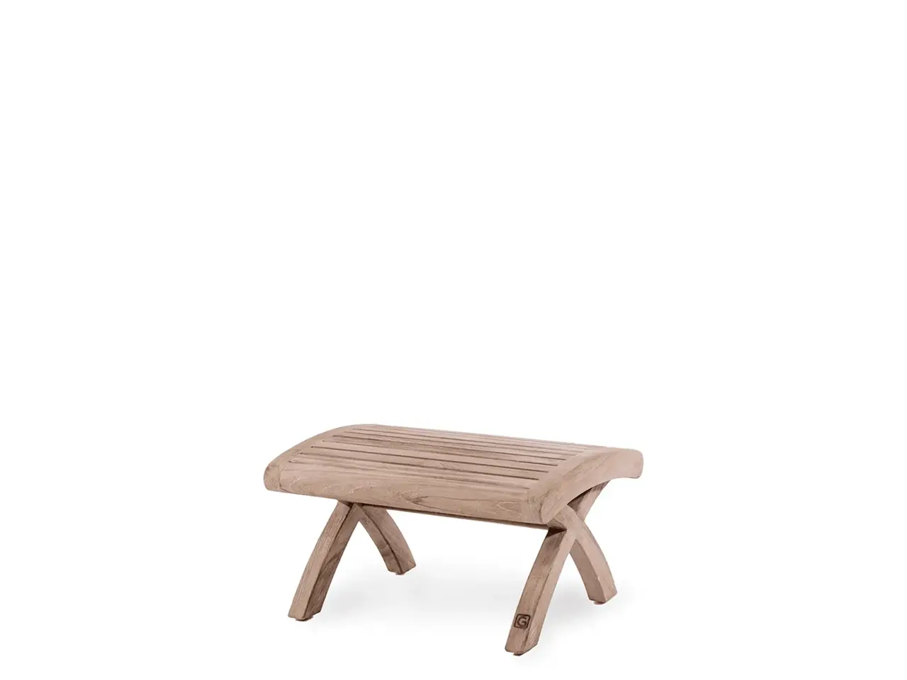 GOMMAIRE - Organic Living - Design Furniture  Fotstøtte Sachin | Teak Naturgrå