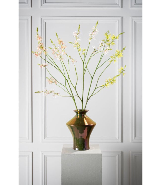 SILK-KA Crocosmia Tak Roze/Groen | 117 cm