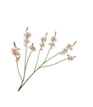 SILK-KA Crocosmia Branch Pink/Green | 117 cm