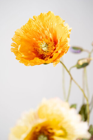 SILK-KA Poppy Branch Orange | 74 cm