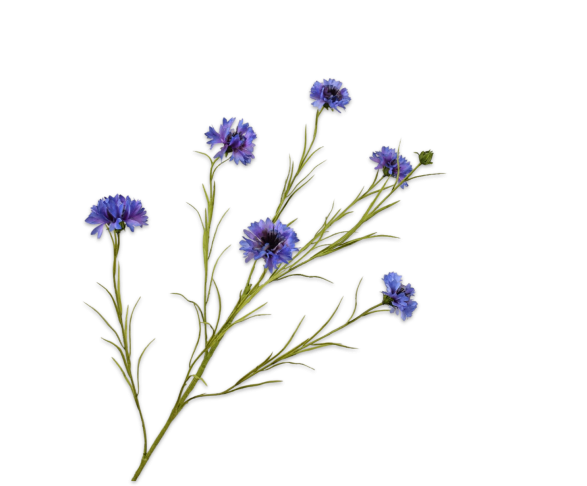 SILK-KA Cornflower Branch Purple | 92 cm
