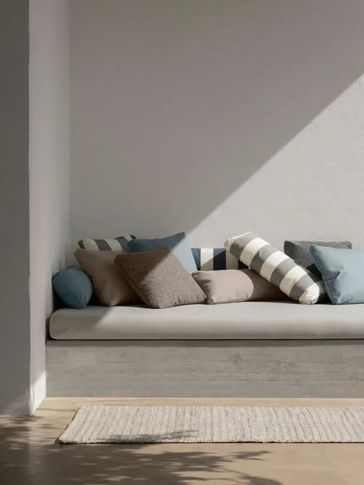 Blomus STAY Cushion | Lily White/Elephant Skin