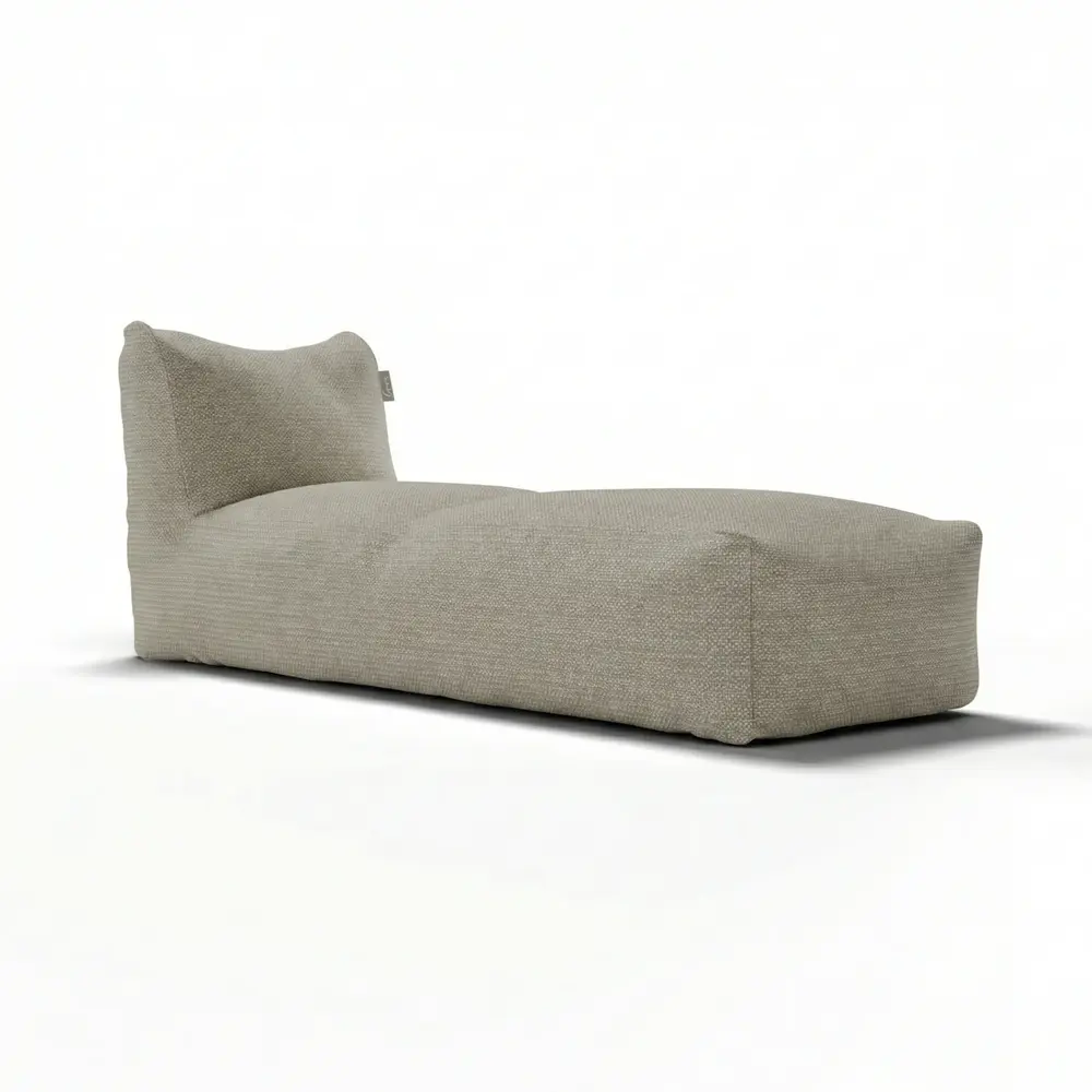 Laui Lounge Fauteuil extra long bohème | Taupe