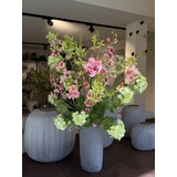 SILK-KA „Signature“-Kunstblumenstrauß in zartem Rosa/frischem Grün