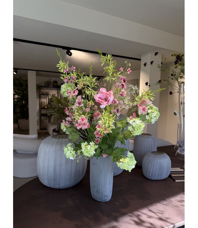 SILK-KA "Signature" artificial bouquet soft pink / fresh green