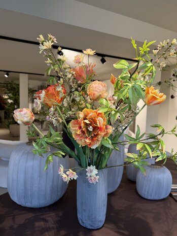 SILK-KA "Signature" artificial bouquet - warm sunset tones