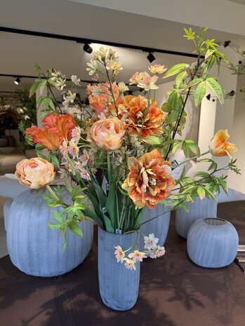 SILK-KA "Signature" artificial bouquet - warm sunset tones