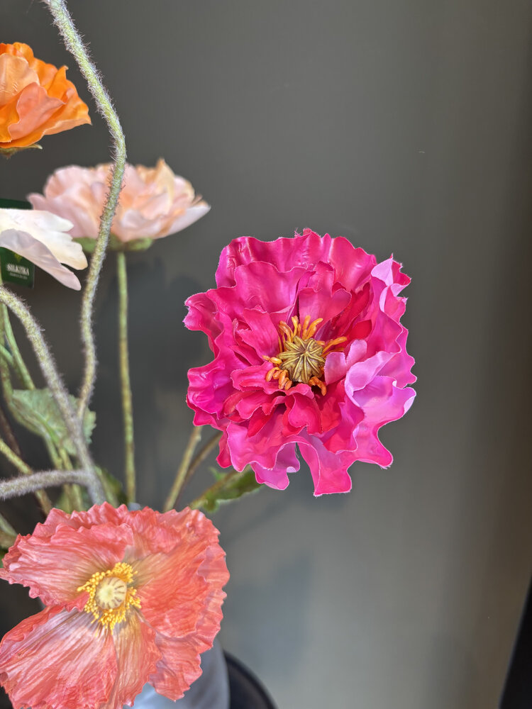 NU PUUR & GROEN Ramo de flores artificiales "Amapolas variadas"