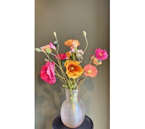 NU PUUR & GROEN Kunstbloemen boeket "Mixed Poppy's''