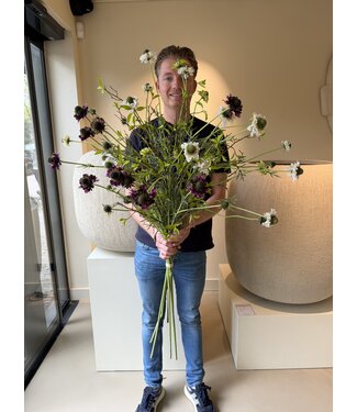 SILK-KA Artificial flower bouquet "SCABIOSA MIX"