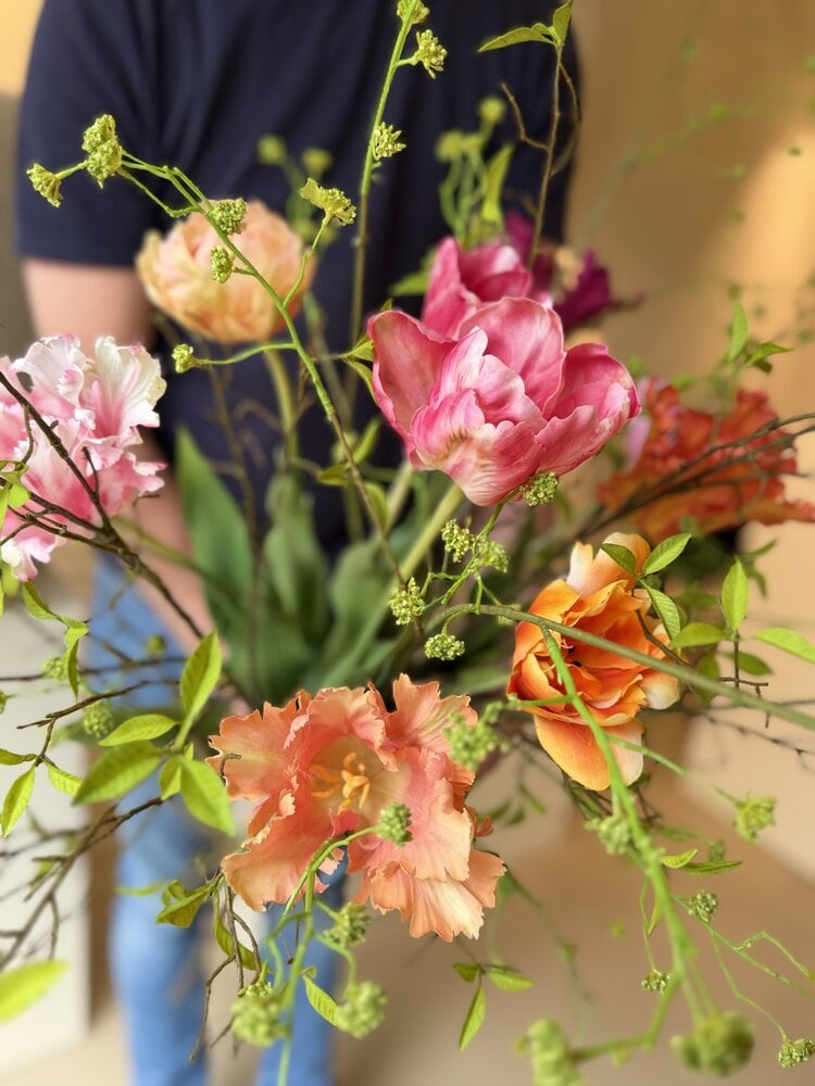 SILK-KA Artificial flower bouquet "TULIP MIX"