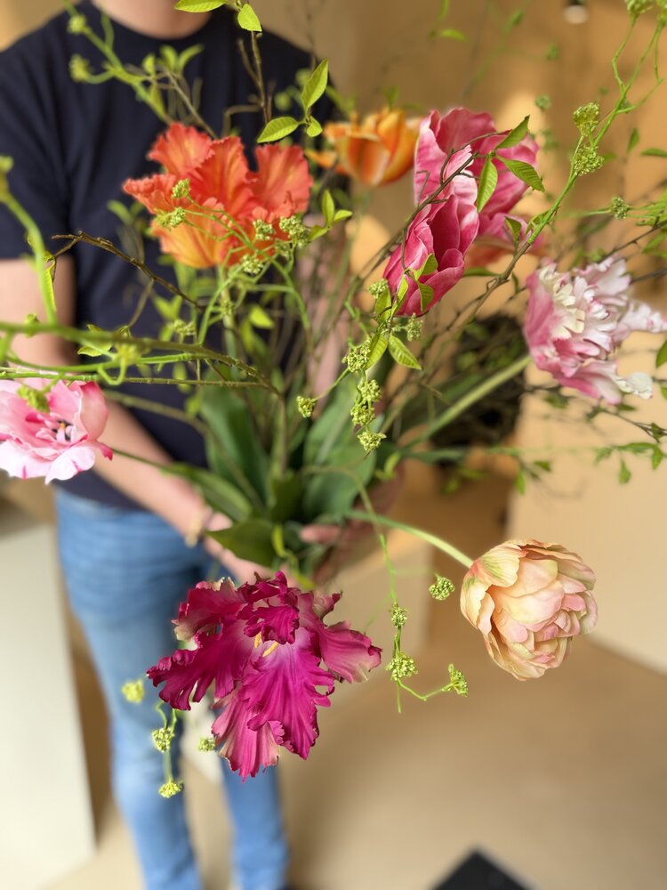 SILK-KA Artificial flower bouquet "TULIP MIX"