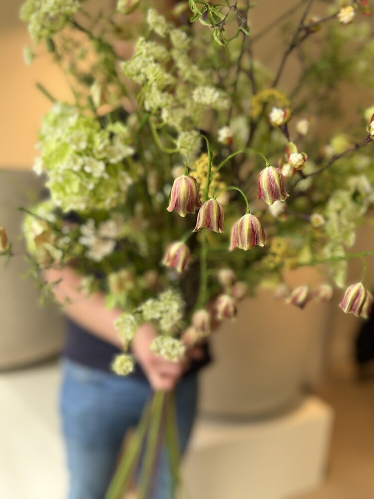 SILK-KA Kunstbloemen boeket "VOORJAARSMIX"