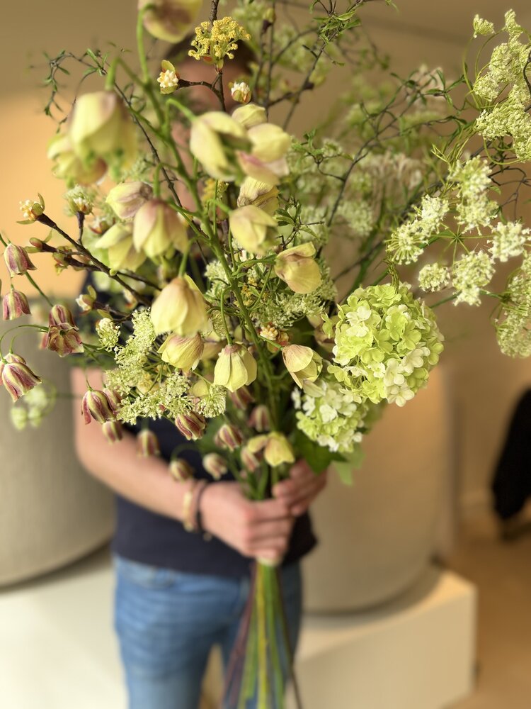 SILK-KA Kunstig blomsterbukett "VÅRMIX"