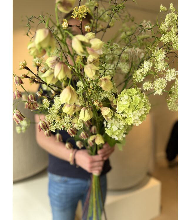 SILK-KA Kunstbloemen boeket "VOORJAARSMIX"