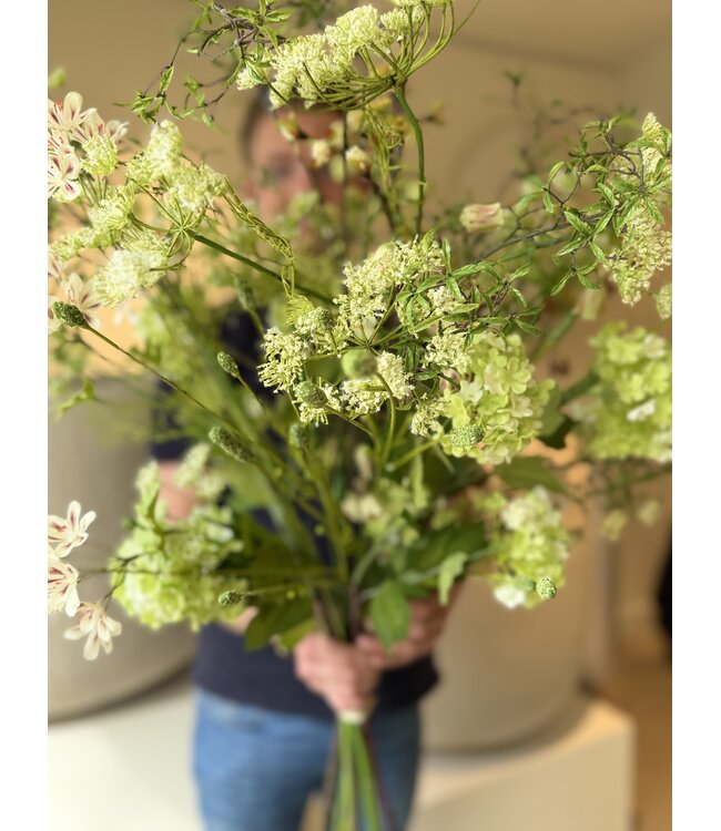 SILK-KA Kunstbloemen boeket "VOORJAARSMIX"