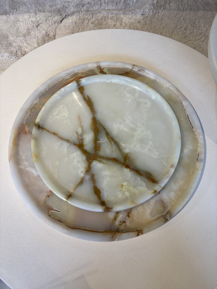 ZACONI Vassoio Livelli in onice ZACONI 45 cm