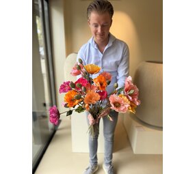 SILK-KA Bouquet de fleurs artificielles « POPPY'S XL »