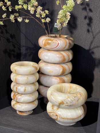 ZACONI Vaso Veli in onice ZACONI 34 cm