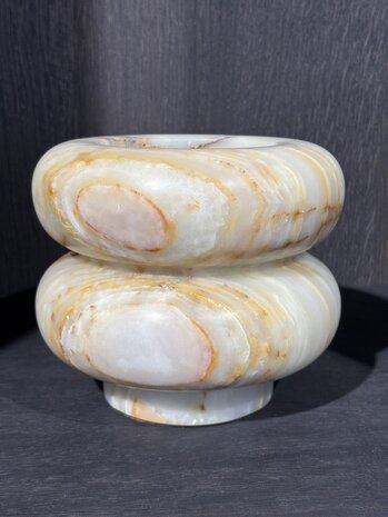 ZACONI Vaso Veli in onice ZACONI 14 cm