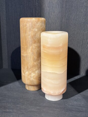 ZACONI Vase ZACONI en onyx, pied de 20 cm