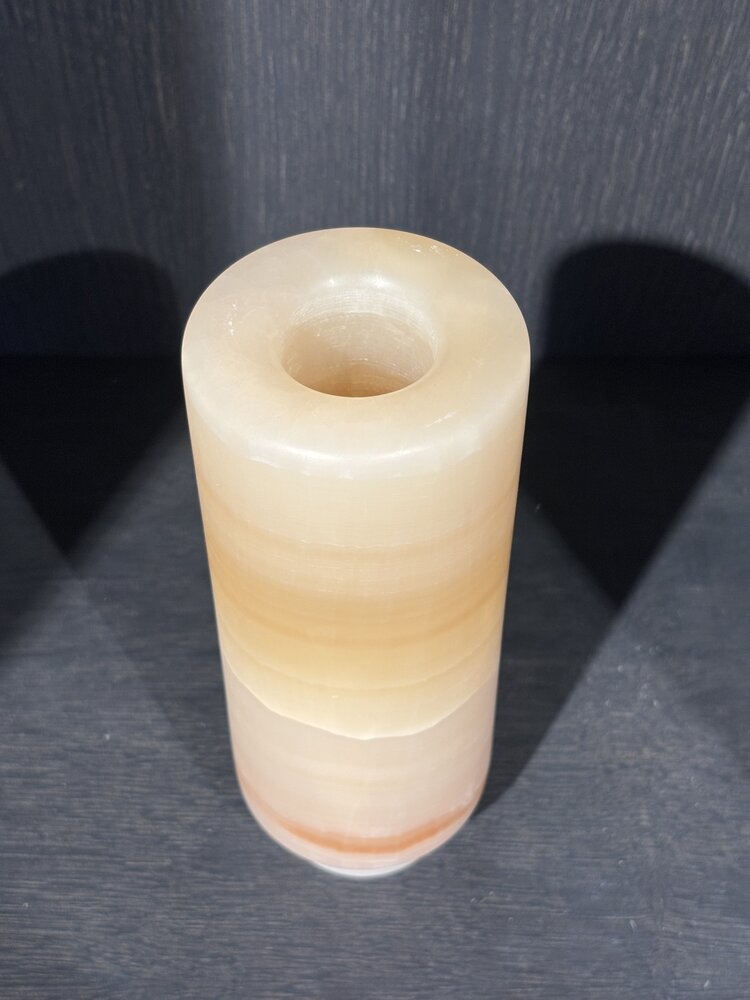 ZACONI Vaso ZACONI in onice con stelo da 20 cm