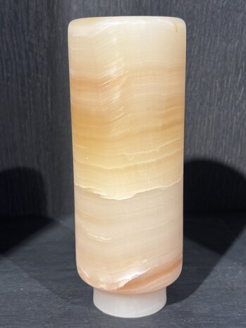 ZACONI Vase ZACONI en onyx, pied de 20 cm