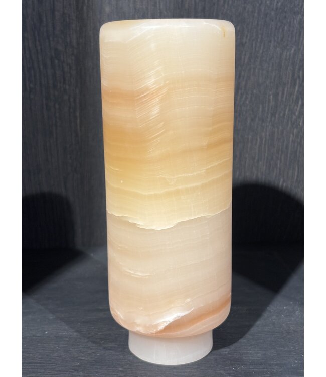ZACONI ZACONI Onyx-vase med stilk 20 cm