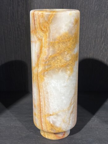 ZACONI Vase ZACONI en onyx, pied de 24 cm