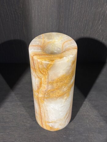 ZACONI Vase ZACONI en onyx, pied de 24 cm