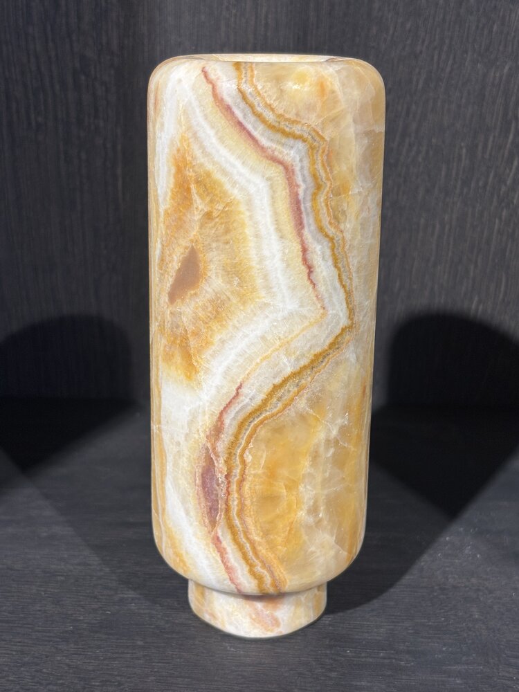 ZACONI ZACONI Onyx-vase med stilk 20 cm