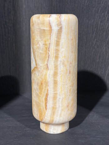 ZACONI ZACONI Onyx-vase med stilk 20 cm