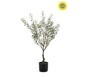 NU PUUR & GROEN Pianta artificiale da esterno - Ulivo 90 cm - Resistente ai raggi UV
