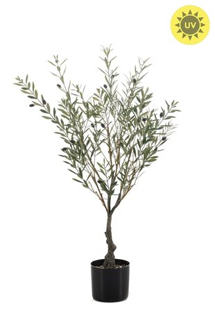 NU PUUR & GROEN Kunstig utendørsplante - Oliventre 90 cm - UV-bestandig