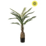 NU PUUR & GROEN Planta artificial de exterior - Palmera de 150 cm - Resistente a los rayos UV